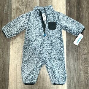 3 month Sherpa body suit for baby! Super soft and new with tags!